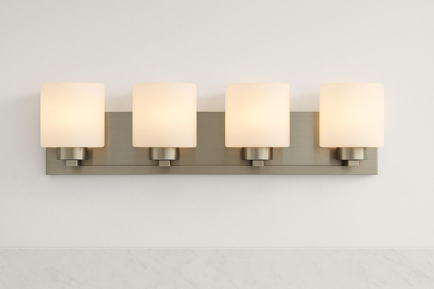 Design House Dove Creek 4-Light Satin Nickel Bath Light