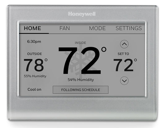Honeywell Home Wi Fi Smart Color 7 Day Programmable Smart Thermostat With Color Changing Touchscreen Display