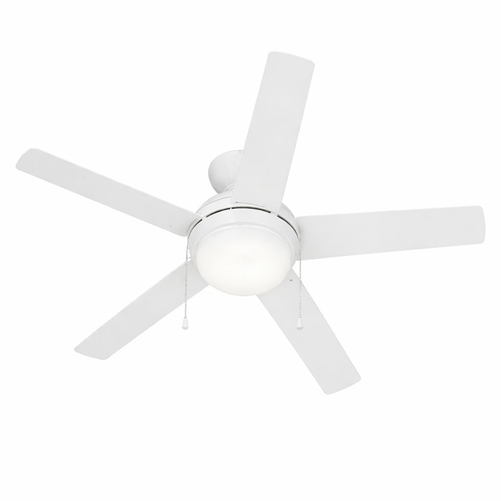 Home Decorators Collection Widward 44 in LED Indoor Matte White Ceiling Fan with Light Kit