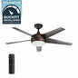 Home Decorators Collection Windward IV 52 in Indoor LED Oil Rubbed Bronze Ceiling Fan with Dimmable Light Kit Remote Control and Reversible Motor