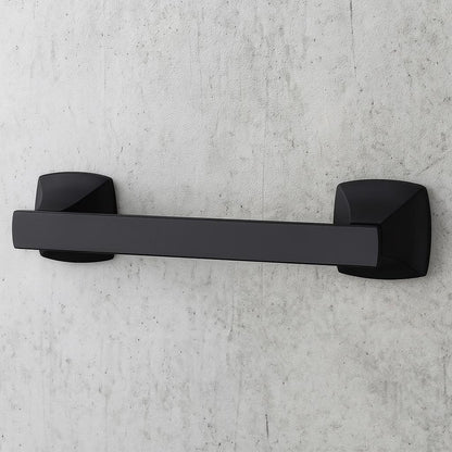 Venturi Double Post Toilet Paper Holder in Matte Black