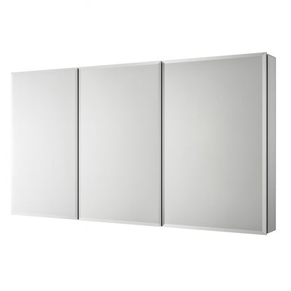 Pegasus 36 in. W x 31 in. H Rectangular Aluminum Medicine Cabinet with Mirror