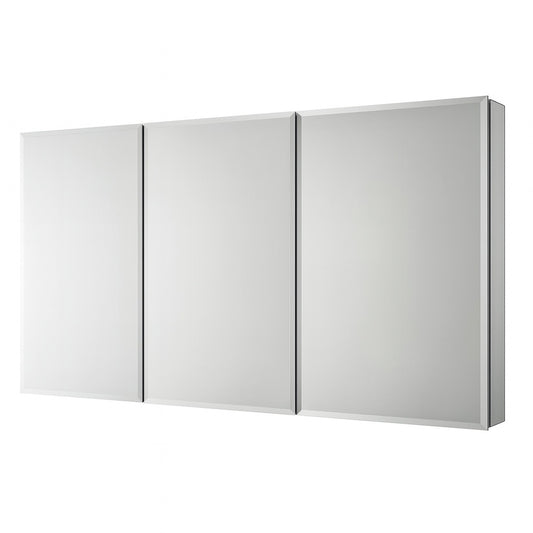 Pegasus 36 in W x 31 in H Rectangular Aluminum Medicine Cabinet with Mirror