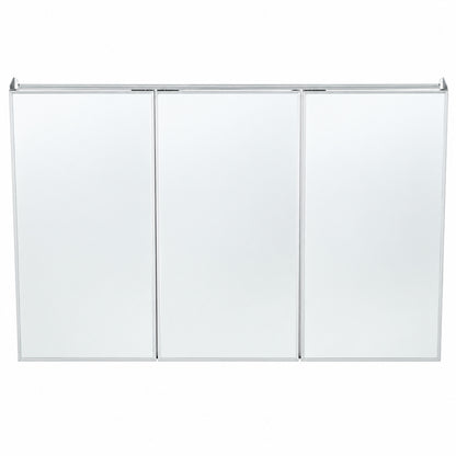 48 in W x 31 in H Rectangular Aluminum Medicine Cabinet with Mirror SP4590