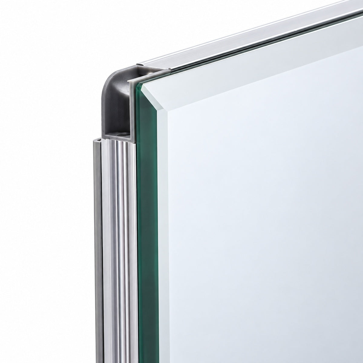 48 in W x 31 in H Rectangular Aluminum Medicine Cabinet with Mirror SP4590