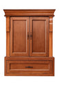 Home Decorators Collection Naples 26 5 in W x 8 in D x 32 8 in H Bathroom Storage Wall Cabinet in Warm Cinnamon