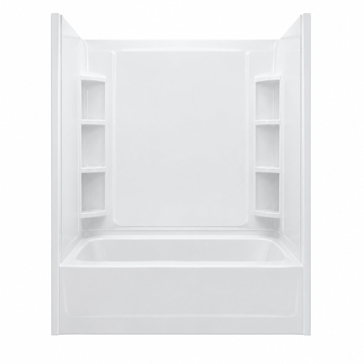 Sterling 60 in x 30 in Soaking Bathtub with Left Drain in White 71171710 0