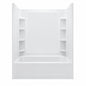 Sterling 60 in x 30 in Soaking Bathtub with Left Drain in White 71171710 0