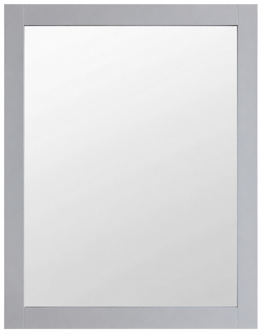 Home Decorators Collection Sonoma 22 in W x 30 in H Rectangular Framed Wall Mount Bathroom Vanity Mirror in Pebble Gray