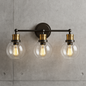 Progress Lighting
Hansford Collection 24.5 in. Vintage Electric 3-Light Antique Bronze Coastal Farmhouse Clear Glass Bathroom Vanity Light