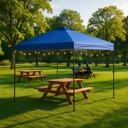 10 ft x 10 ft Blue Instant Canopy Pop Up Tent NS CLIA 100 B