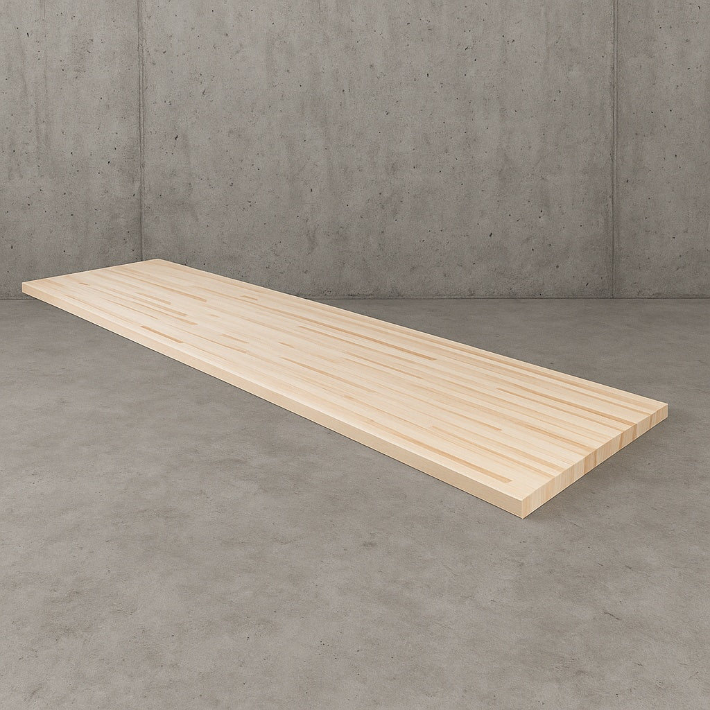 Unfinished Maple 4 ft. L x 25 in. D x 1.5 in. T Butcher Block Countertop