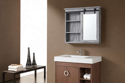 Glacier Bay 31 37 in W x 29 33 in H Rectangular Medicine Cabinet with Mirror SP5675