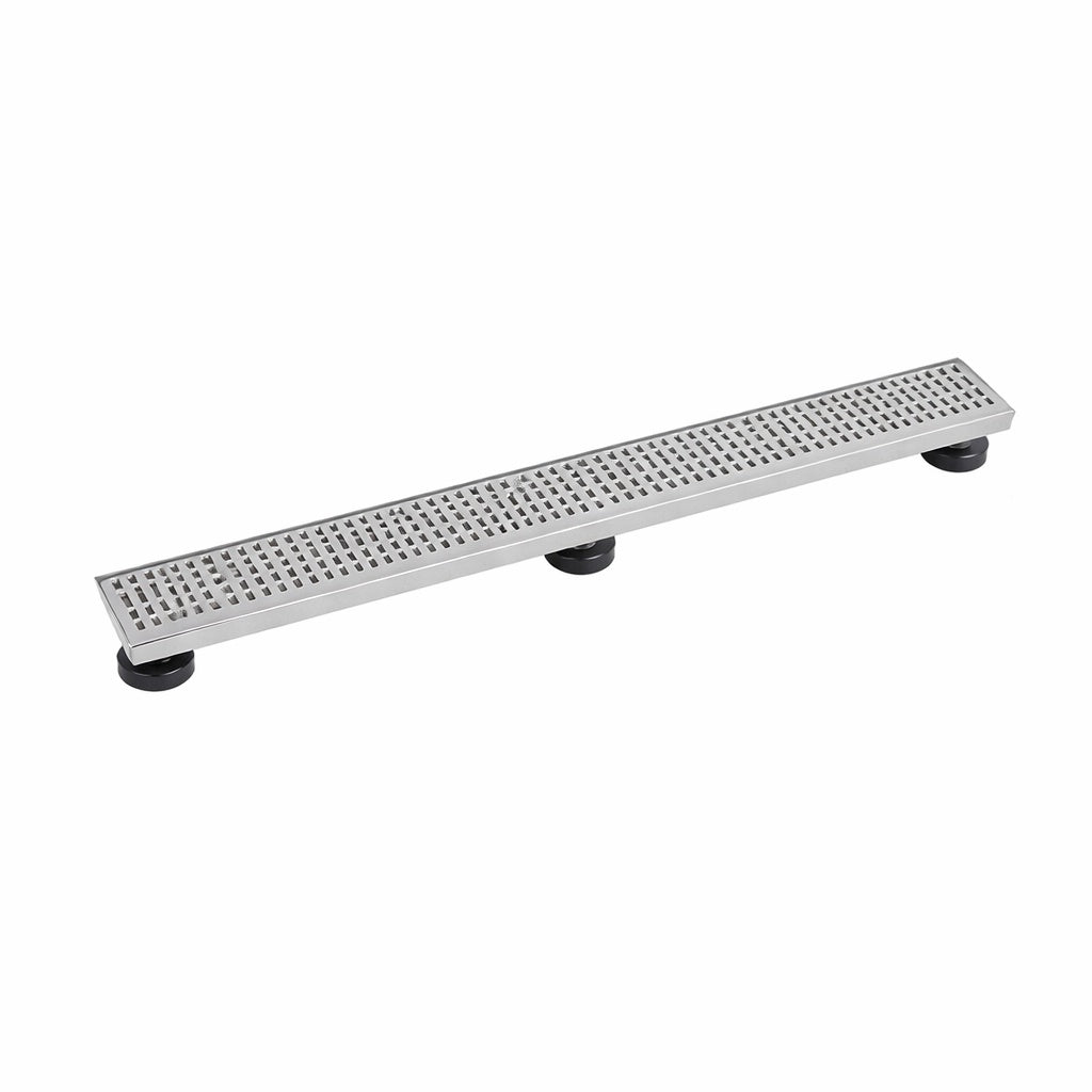 Oatey Designline 32 In Stainless Steel Linear Shower Drain With Square Pattern Drain Cover