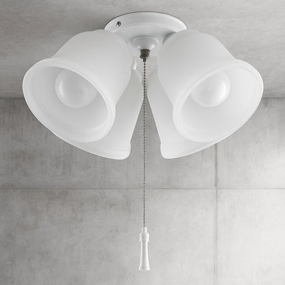 Hampton Bay Gazelle 4 Light LED Matte White Universal Ceiling Fan Light Kit 91303/301909812 82392913038 Hampton Bay