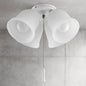 Hampton Bay Gazelle 4 Light LED Matte White Universal Ceiling Fan Light Kit 91303/301909812 82392913038 Hampton Bay