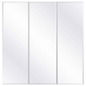 Glacier Bay 24.4 in. W x 25.2 in. H Rectangular Medicine Cabinet with Mirror in Silver with Adjustable Shelves