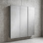24.4 in. W x 25.2 in. H Rectangular Medicine Cabinet with Mirror in Silver with Adjustable Shelves 45403
