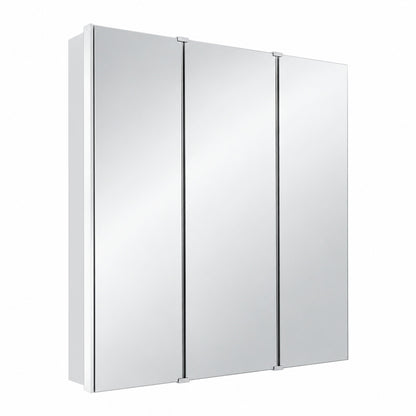 Glacier Bay 24 4 in W x 25 2 in H Rectangular Medicine Cabinet with Mirror in Silver with Adjustable Shelves 45403