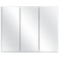 Glacier Bay 36.4 in. W x 30.2 in. H Rectangular Medicine Cabinet with Mirror in White with Adjustable Shelves