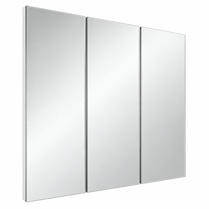 Glacier Bay 36 4 in W x 30 2 in H Rectangular Medicine Cabinet with Mirror in White with Adjustable Shelves 45401