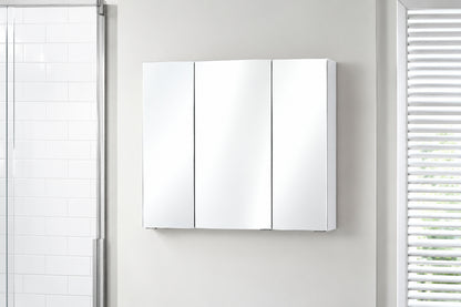Glacier Bay 36 4 in W x 30 2 in H Rectangular Medicine Cabinet with Mirror in White with Adjustable Shelves 45401