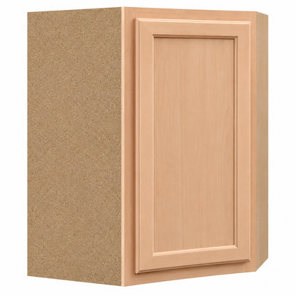 Hampton Bay Recessed Panel 24 in W x 12 in D x 30 in H Assembled Diagonal Corner Wall Kitchen Cabinet in Unfinished KWD2430 UF