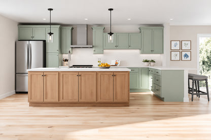 Hampton Bay Recessed Panel 36 in W x 24 in D x 34 5 in H Assembled Sink Base Kitchen Cabinet in Unfinished KSB36 UF