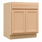 Hampton Bay Recessed Panel 30 in W x 24 in D x 34 5 in H Assembled Base Kitchen Cabinet in Unfinished KB30 UF