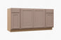 Hampton Bay Recessed Panel 60 in W x 24 in D x 34 5 in H Assembled Sink Base Cabinet in Unfinished