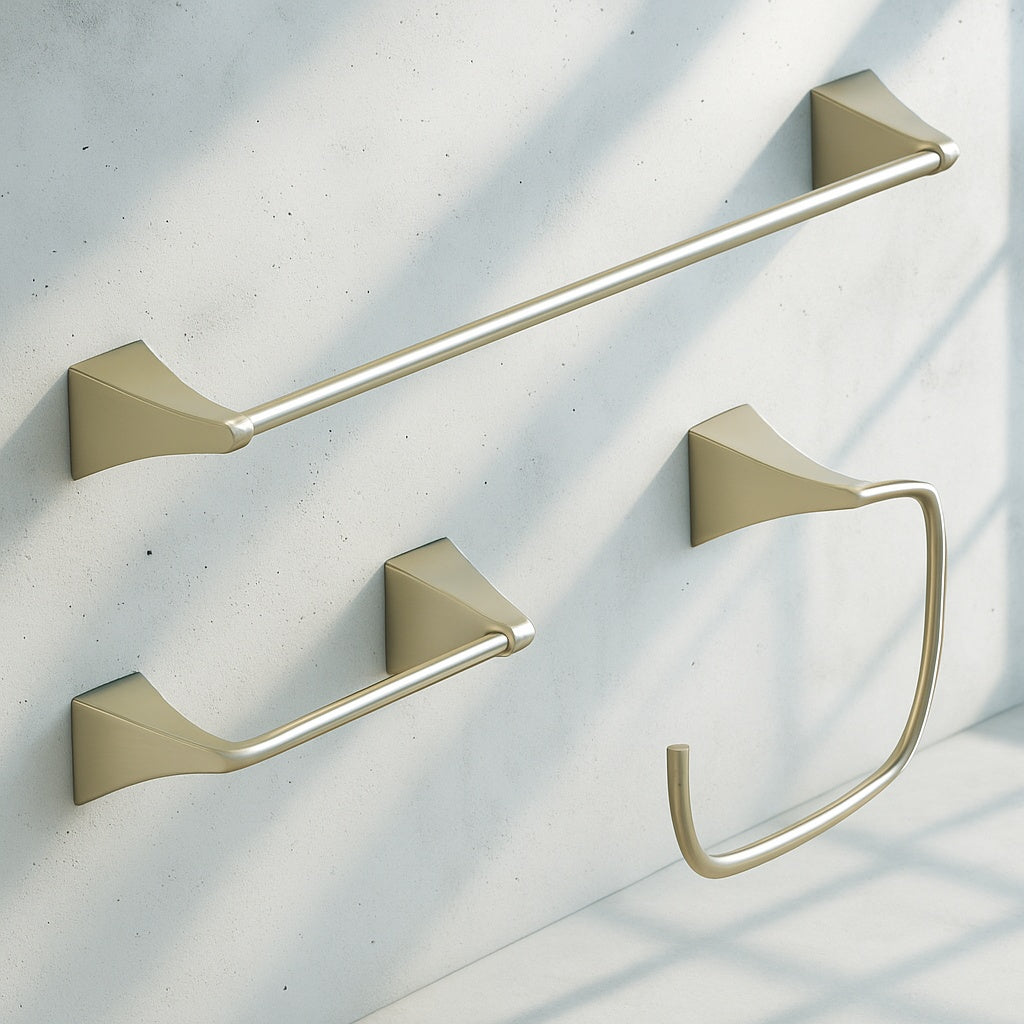 Everly 3 -Piece Bath Hardware Set with Mounting Hardware in Brushed Nickel
