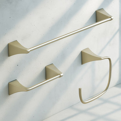 Everly 3 -Piece Bath Hardware Set with Mounting Hardware in Brushed Nickel