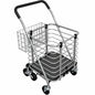 3 Wheel Steel Easy Climb Shopping Cart Design with Accessory Basket in Silver SC36