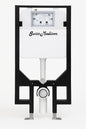 Swiss Madison Concealed In Wall Toilet Carrier System 2 in x 4 in for Wall Hung 1 28 GPF Dual Flush Toilet Tank Only in Black