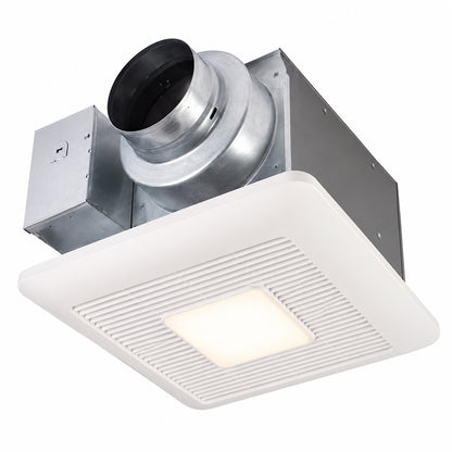 Panasonic WhisperCeiling DC fan with LED lights Pick A Flow Speed Selector 50 80 or 110 CFM and Flex Z Fast install bracket
