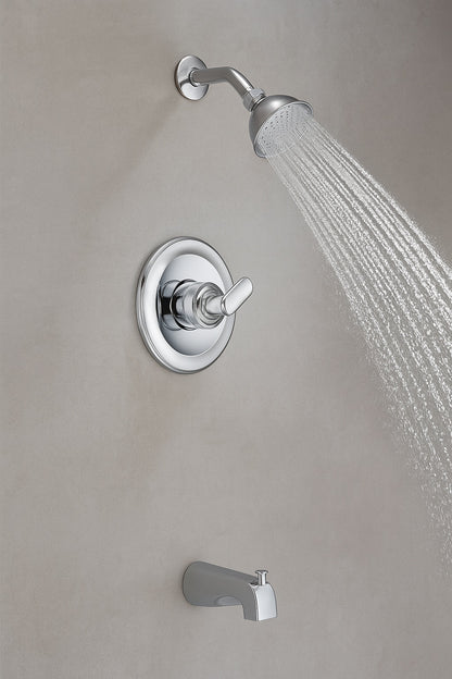 Classic Single-Handle 5-Spray Shower Faucet in Chrome (Valve Included)