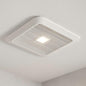 WhisperSense DC fan-LED Lights Motion and Humidity Sensors Delay Timer Pick-A-Flow Speed Selector 50, 80 or 110 CFM