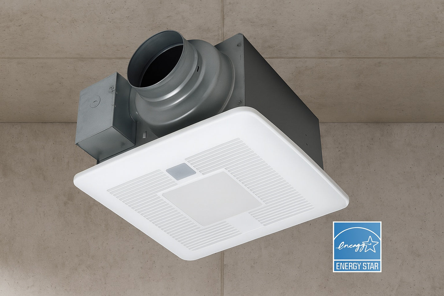 WhisperSense DC fan LED Lights Motion and Humidity Sensors Delay Timer Pick A Flow Speed Selector 50 80 or 110 CFM FV 0511VQCL1
