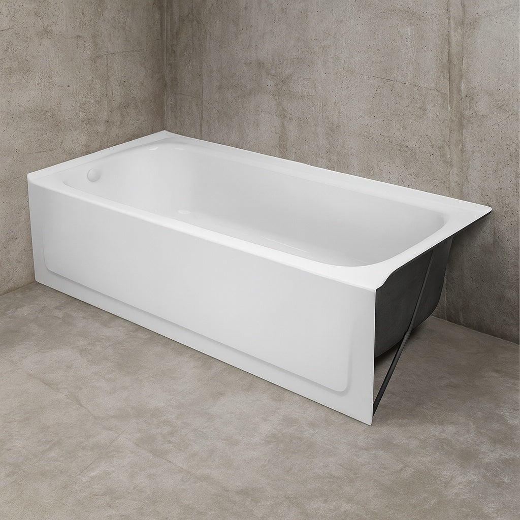 Bootz Industries Maui 60 In X 30 In Alcove Soaking Bathtub With Right Drain In White
