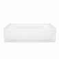 Bootz Industries Maui 60 in x 30 in Alcove Soaking Bathtub with Left Drain in White