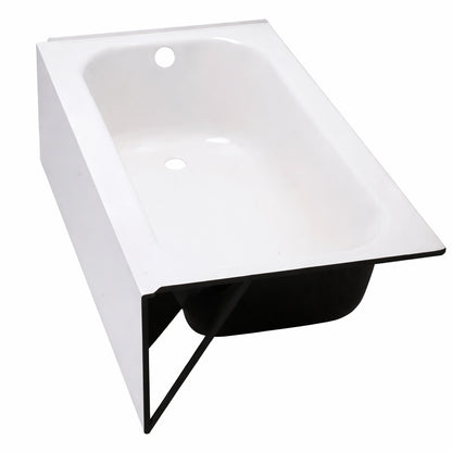 Bootz Industries Maui 60 In X 30 In Alcove Soaking Bathtub With Left Drain In White