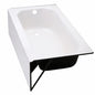 Bootz Industries Maui 60 in x 30 in Alcove Soaking Bathtub with Left Drain in White