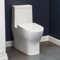 Swiss Madison Sublime II 1 Piece 1 1 1 6 GPF Dual Flush Compact 24 in Round Toilet in Glossy White Seat Included