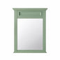 Home Decorators Collection Sadie 28 in W x 36 in H Rectangular Wood Framed Wall Bathroom Vanity Mirror in Antique Light Cyan