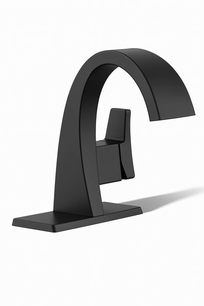 Kohler Katun Single Hole Or 4 In Centerset Single Handle Bathroom Faucet In Matte Black