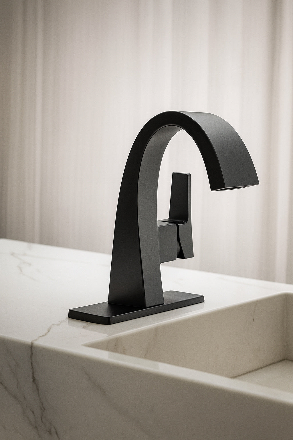 Kohler Katun Single Hole Or 4 In Centerset Single Handle Bathroom Faucet In Matte Black