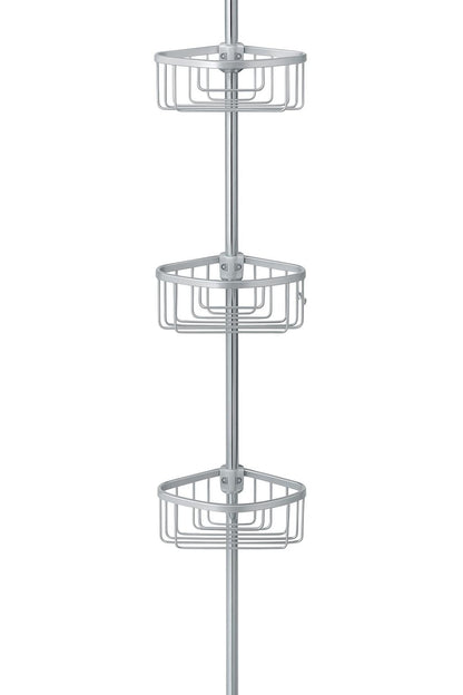 Glacier Bay Rustproof Tension Pole Shower Caddy in Satin Chrome