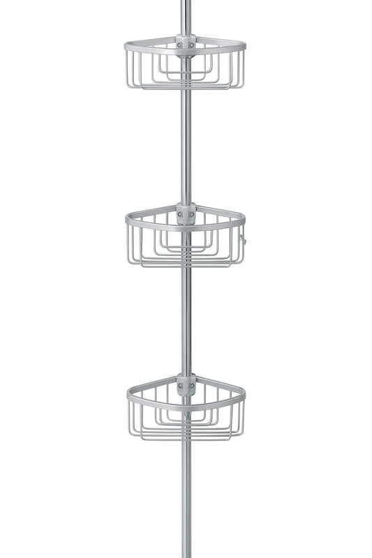 Glacier Bay Rustproof Tension Pole Shower Caddy in Satin Chrome