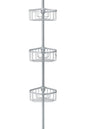 Glacier Bay Rustproof Tension Pole Shower Caddy in Satin Chrome
