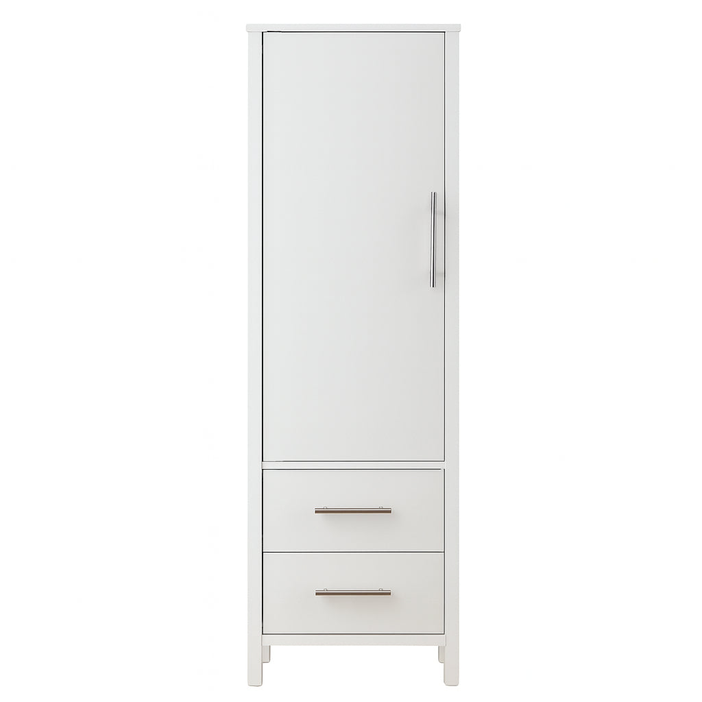 Aberdeen 21 in W x 14 in D x 60 in H White Freestanding Linen Cabinet 8104000410